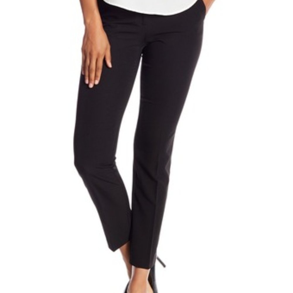 LAUNDRY By SHELLI SEGAL Skinny Work Pants in Black Size 8